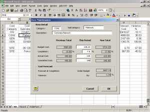 JobCost Controller for Excel Screenshot